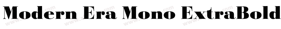 Modern Era Mono ExtraBold字体转换